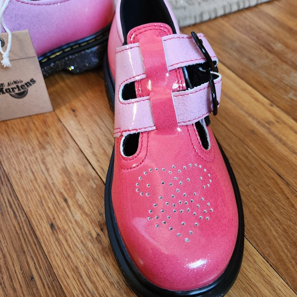Dr. Martens 31600 Pink Mary Jane Shoes - Picture 4 of 12